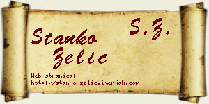 Stanko Zelić vizit kartica